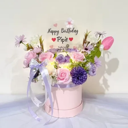 Bloom Box Akrilik Ucapan Ulang Tahun Denpasar